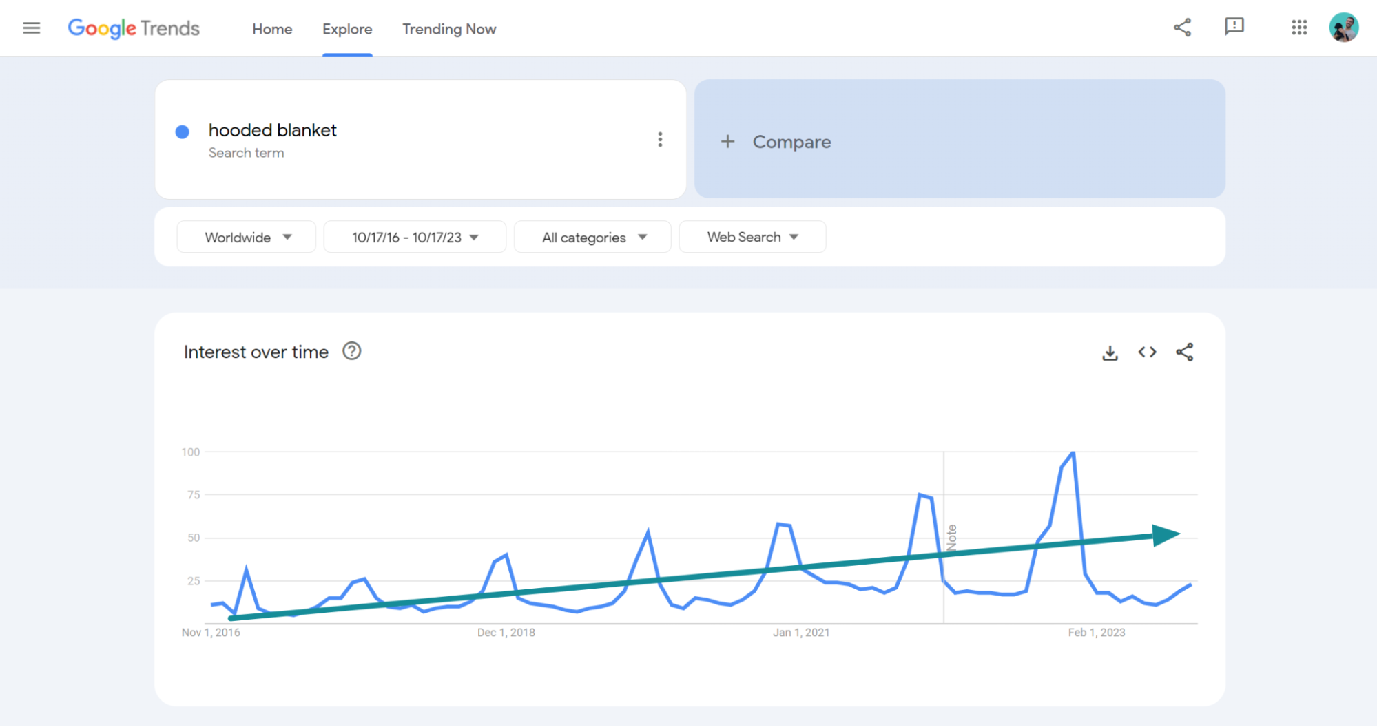 Google Trends hooded blanket Amazing Shopify Tips