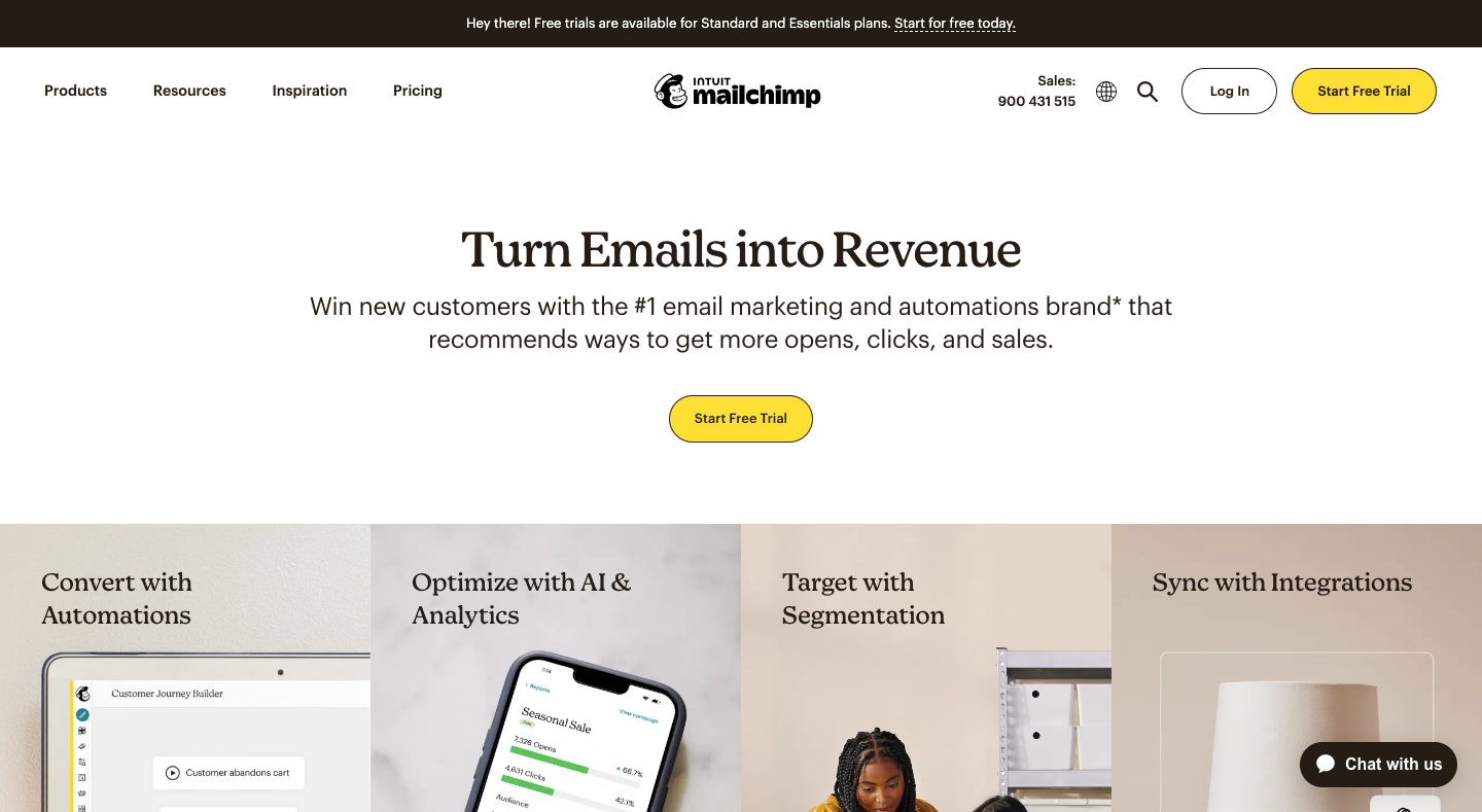 Mailchimp ActiveCampaign Alternatives