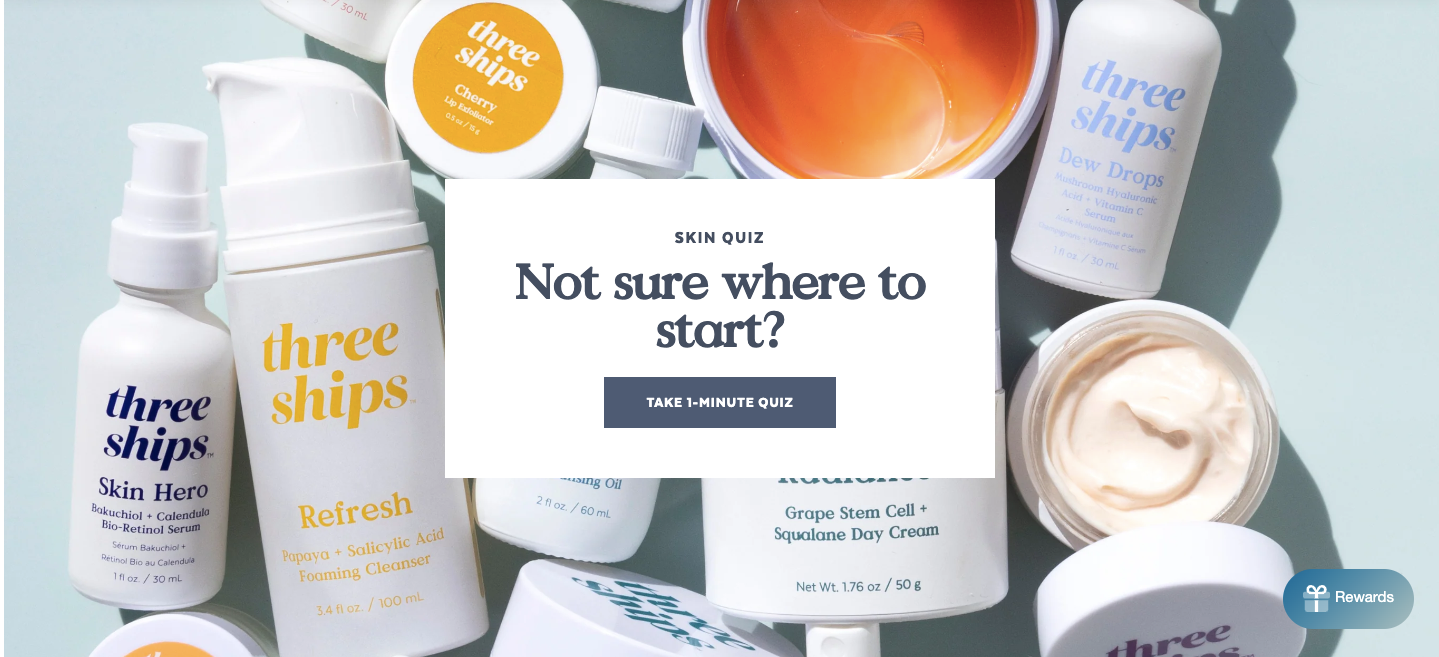 Three Ships Customer Personalization Quiz Repeat Purchase